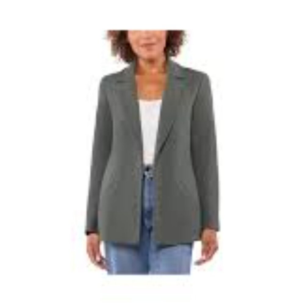 Matty M Women's Longline Blazer Jacket in Gray